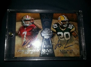 2011 Topps Five Star Colin Kaepernick Alex Green auto serial #ed 20 - Picture 1 of 2
