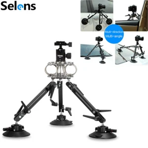 Triple Cups Car Suction Cup Stabilizer With Ball Head For Video DSLR Camera AU - Picture 1 of 14