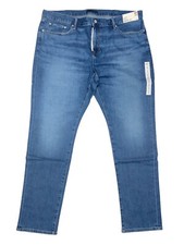 Uniqlo Mens Jeans Size 40x34 Slim Fit Straight Blue New NWT