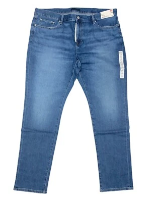 Jeans masculino Uniqlo 40x34 azul slim fit reto jeans stretch NOVO COM ETIQUETAS - Imagem 1 de 4