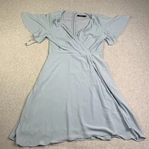 Lauren Ralph auren Black label Dress Womns Size 10 Gray Back Siz - Picture 1 of 11