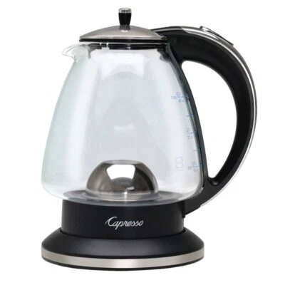 Capresso H2O Glass 48oz Black Electric Kettle - Image 1 of 4