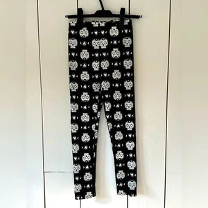 Cotton On Kids Halloween Skull All-Over-Print Fleece Leggings Sz Girls 9-10  - Picture 1 of 6