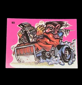 Donruss 1973 Odd Rods #93 Sticker/Card Pink Series Bed On Wheels - Picture 1 of 2