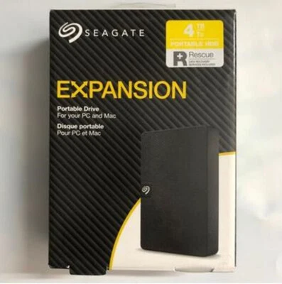 Seagate 4TB Eternal Hard Drive PC Mac Portable Drive USB 3.0 NEW - Image 1 of 4