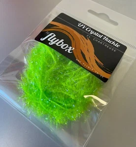 FLYBOX ® Mediano UV Crystal Hackle 10MM ** Nuevas existencias 2025 ** UV CRYSTAL HACKLE - Imagen 1 de 4