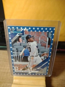2019 Donruss Ronald Acuna Jr Independence Day #87 Blue Stars Braves  - Picture 1 of 2