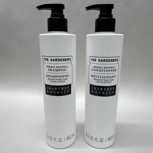 2x GRANDE 15,2 oz The Gardener shampoo e balsamo rinnovamento a base di erbe Crabtree NUOVO - Foto 1 di 3