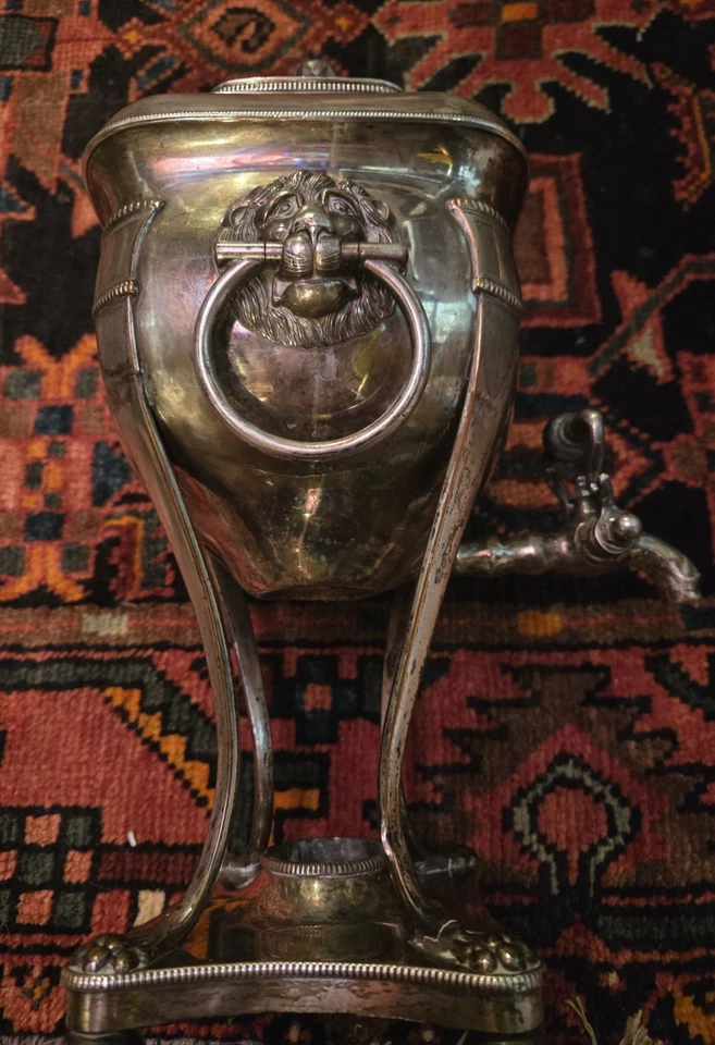 Old Sheffield Plate Tea Water Urn Early 19th Century English Regency Silver  - Image 1 of 4