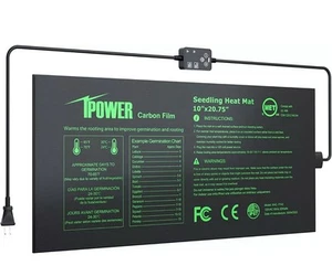 iPower Seedling Heat Mat for Plants with Dual Digital Temperature Controller - Picture 1 of 9