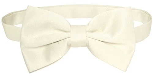 Vesuvio Napoli BOWTIE Solid CREAM Color Men's Bow Tie for Tuxedo or Suit  - Image 1 of 1