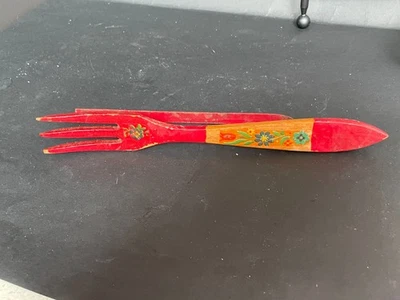 Vintage Farm House/Farmhouse Chic Wall Hook made from a Wooden Fork - Image 1 of 4