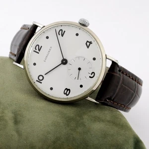 VINTAGE LONGINES FROM 1940 MANUAL WIND ST STEEL SWISS AUTHENTIC GENTS WATCH - Picture 1 of 12