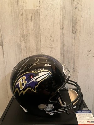 Ray Lewis - Full Size PSA Authentic Baltimore Ravens Autographed Helmet - Image 1 of 4