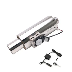 2.5" ID 3'' OD Electric Valve Resonator Valvetronic Muffler 6.2'' Body Muffler  - Picture 1 of 8