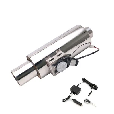 3" ID 4'' OD Electric Valve Resonator Valvetronic Muffler 6.2'' Body Muffler  - Image 1 of 4