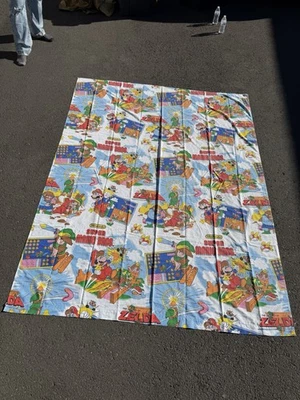 Винтаж 1988 Nintendo Super Mario Bros And Zelda Twin Sheet - Изображение 1 из 4