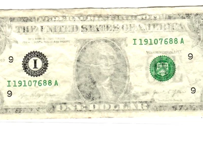 $1 (MISSING INK ERROR) "MINNEAPOLIS" $1 (MISSING INK ERROR) "MINNY" RARE NOTE!!! - Image 1 of 3