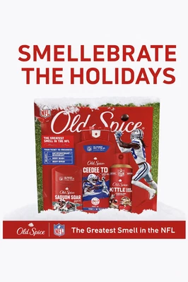 Old Spice NFL 假日礼品包男式 Deo 洗身喷雾限量版 — 第 1/4 张图片