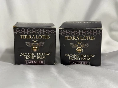 2 PACK of  Terra Lotus Organic  Tallow Balm with Raw Honey - 2 oz EA - Lavender - Image 1 of 4