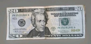 2017 A $20 Banknote 05-29-1982 Birthday , Anniversary Date, May 29th, 1982 - Picture 1 of 3
