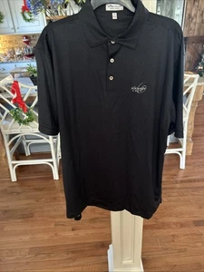 Polo de golf Peter Millar Summer Comfort Whisper Rock negro lavanda para hombre L - Imagen 1 de 6