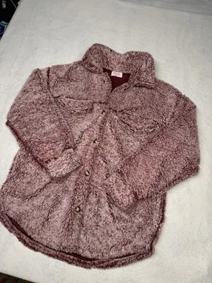 Розовый Lily женщин размер средний фиолетовый искусственного меха шерпа куртка - Изображение 1 из 4