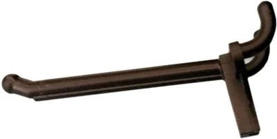 (PAQUETE DE 20) Ganchos de clavija de plástico negro de 2 pulgadas para tablero de clavijas de 1/8" a 1/4" (Hecho en EE. UU.) Foto 1 de 3