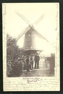 Walcheren Molen Windmühle Volk Zeeland Niederlande Briefmarke ca 1899 - Bild 1 von 1