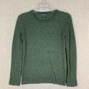 Suéter J Crew Mercantile XXS Mujer Algodón Lana Verde Cuello Redondo Pullover Tejido - Imagen 1 de 10