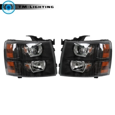 Headlight For 2007-2010 2011 2012 13 2014 Chevy Silverado1500-3500HD Left&Right - Image 1 of 4