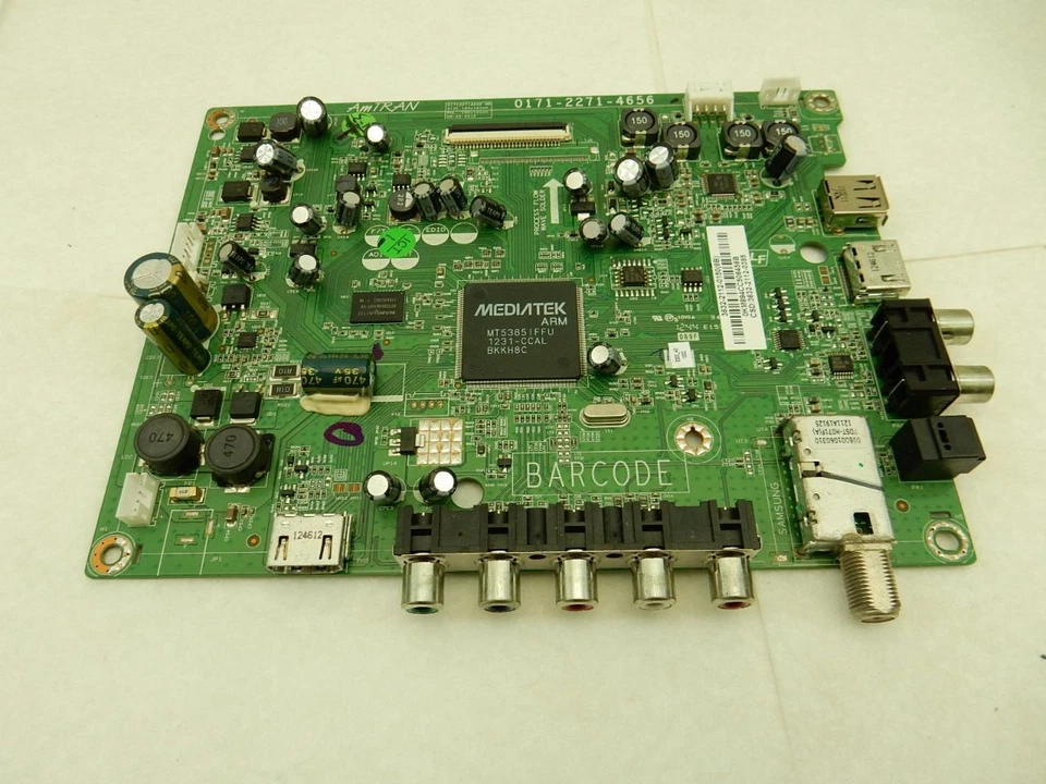 JVC TV Main Board / Power Supply Board 0171-2271-4656, 3632-2112-0150 - Image 1 of 3
