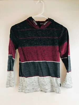 Толстовка с капюшоном молодежная для мальчиков Ocean Current размер средний черная бордовая серая вересковая - Изображение 1 из 4