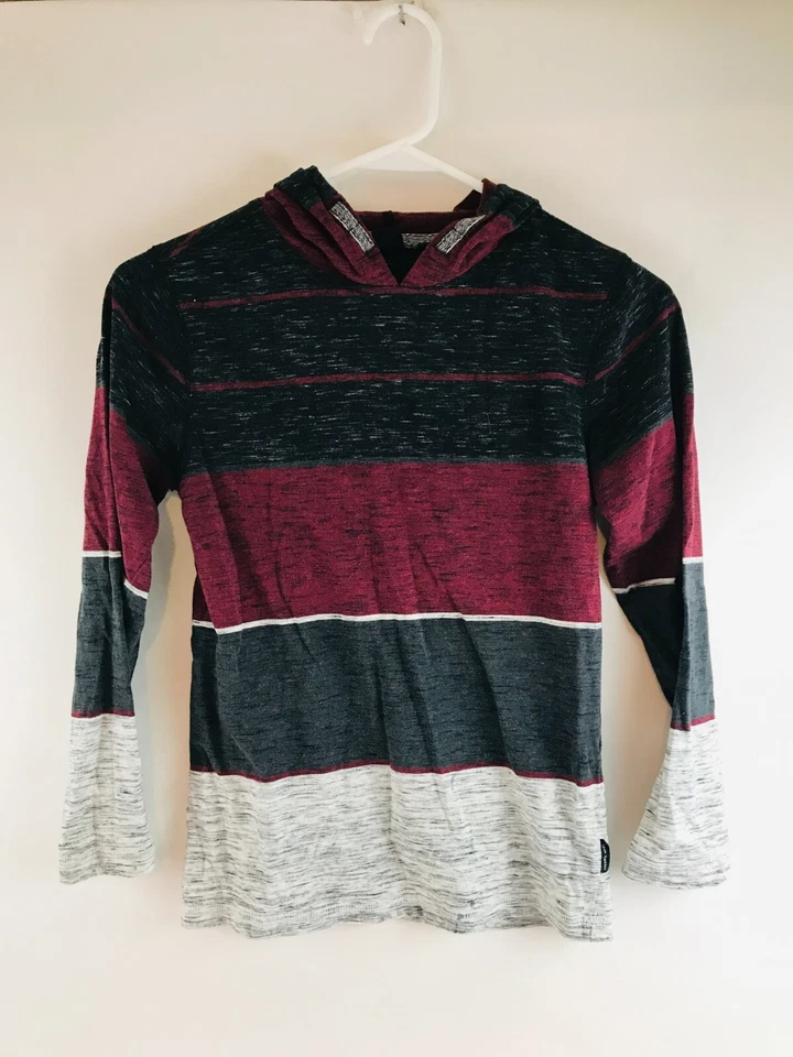 Sudadera con Capucha Ocean Current Jóvenes Niños Talla Mediana Negra Borgoña Gris Jaspeado Sudadera con Capucha Foto 1 de 4