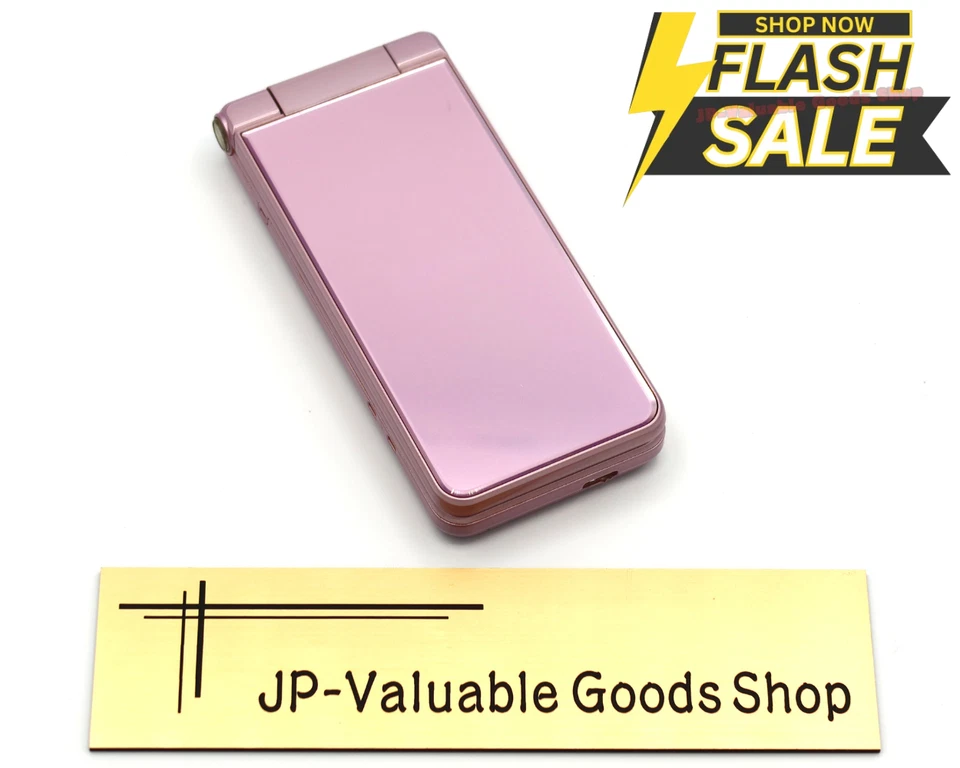 [C] SHARP AQUOS Keitai 2 601SH 602SH Pink Unlocked SIM Free Flip Phone Japan - Image 1 of 4