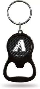 Arizona Diamondbacks Keychain Bottle Opener Carbon Fiber Design Metal Baseball - Picture 1 of 1