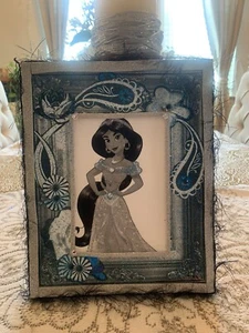 Disney Aladin Princess Jasmine Wall Art Print  On 8”10  Canvas - Picture 1 of 3