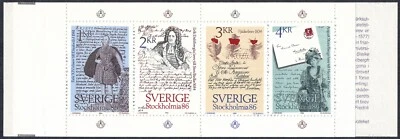 Suecia #1505b ESTOCOLMOIA '86 Exposición Filatélica Folleto Completo 1984 MNH Foto 1 de 2