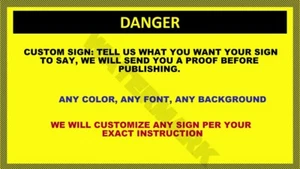 CUSTOM REG SECURITY SAFETY SIGN AUTHORIZED WORK HOME BUSINESS PHOTO ALL SIZES 20 - Picture 1 of 6