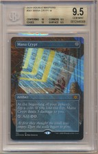 BGS 9.5 MTG Magic Double Masters Borderless FOIL Mana Crypt QUADS++ GEM MINT