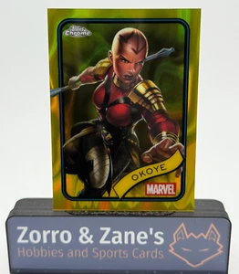 Okoye 2025 Topps Marvel Chrome Yellow Lava Refractor #58 - Picture 1 of 4