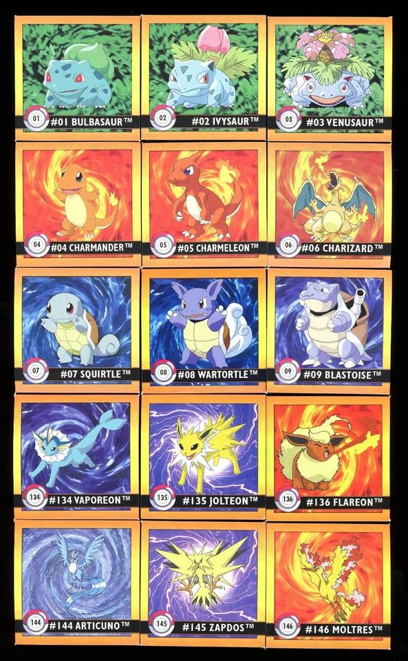 Pokemon Stickers Series 1 Artbox Nintendo - Choose Your Sticker - Pack Fresh New - Photo 1/1