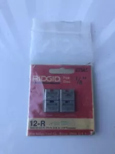 Ridgid 37945 Pipe Dies 1/8” 12-R NEW!!! FREE SHIPPING!!! - Picture 1 of 5