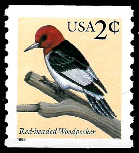 US #3045 MNH 1999 2c Red-Headed Woodpecker - Image 1 of 1