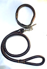 Lush Dog Collar And Lead Set Heavy Training Leash clip Head For M Size Leather 
