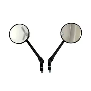 Fit For Royal Enfield Hunter Meteor & Classic Reborn 350 "TOURING MIRROR BLACK" - Bild 1 von 7