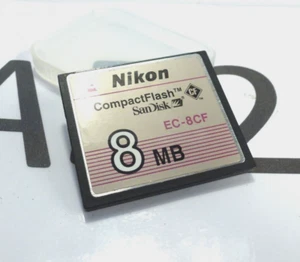 Nikon CompactFlash 8 MB Genuine Memory Card refm /A52 - Picture 1 of 1