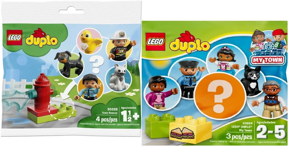 LEGO Duplo Mystery Pack Lote: My Town misterio y ciudad misterio de rescate Foto 1 de 1