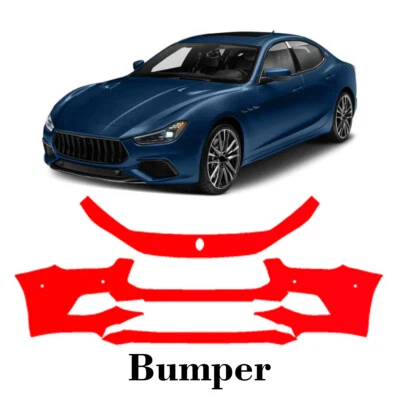 bumper PreCut PPF Paint Protection Film For Maserati Ghibli GranSport 2018-2021 - Image 1 of 4