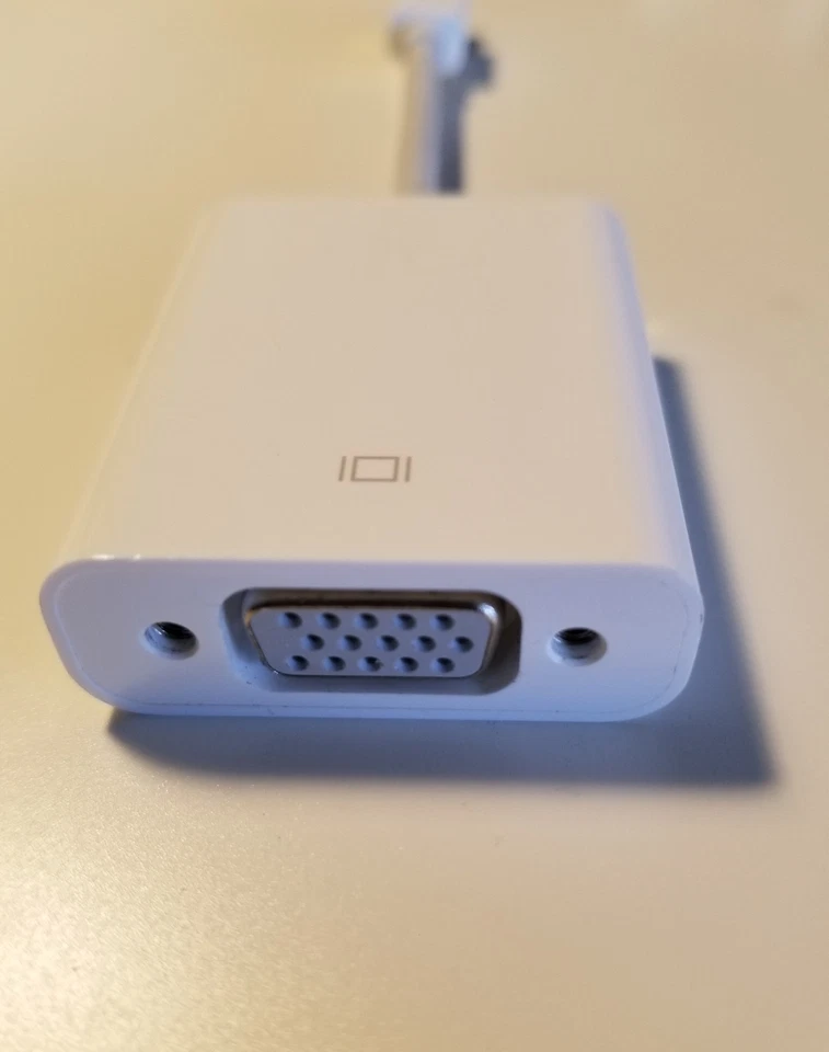 Genuine Apple Mini DisplayPort To VGA Adapter Cable A1307 Microsoft Surface Dell - Image 1 of 4